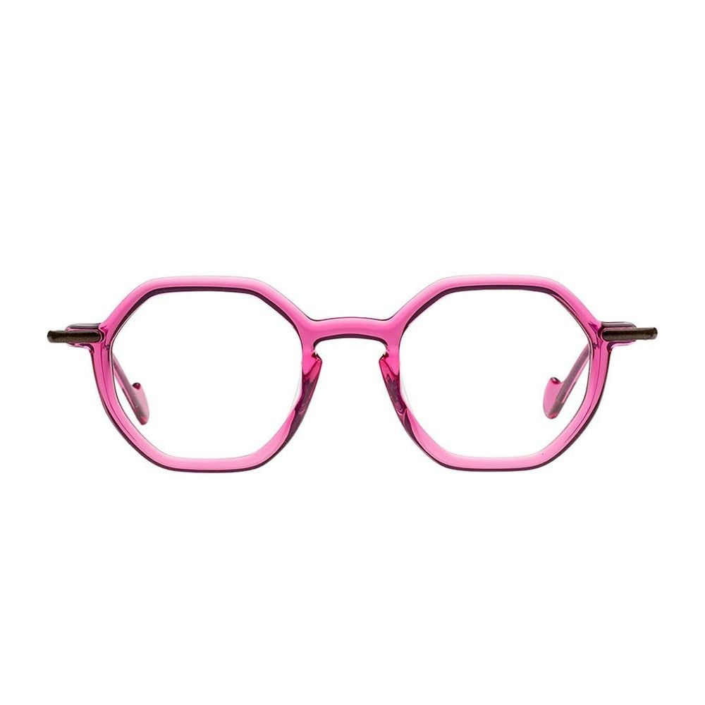 Matttew Jelly Geometric Transparent Pink Acetate Eyewear