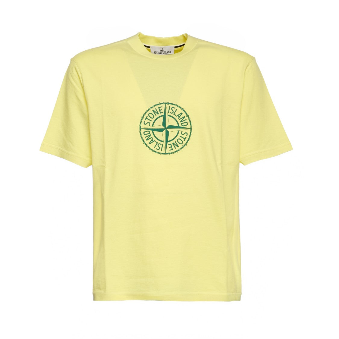 Stone Island Compass Logo Printed Casual T-Shirt