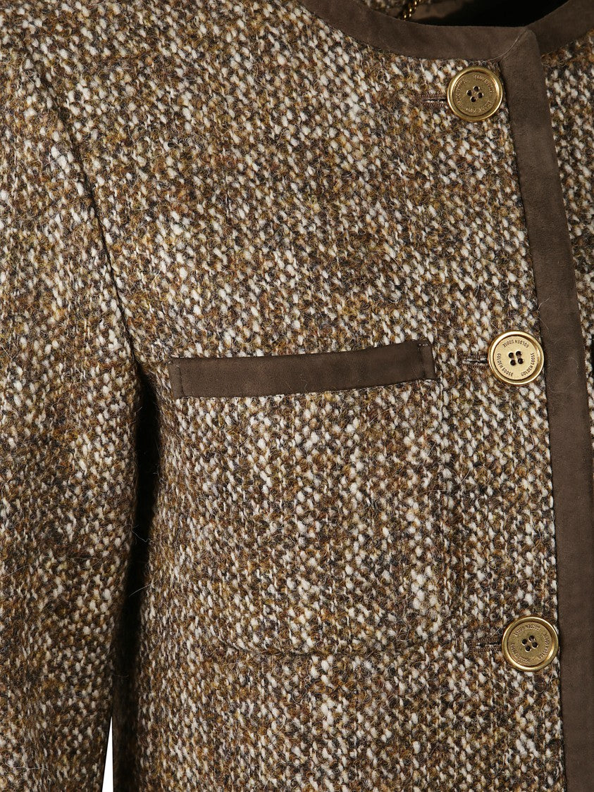 Golden Goose Long Boxy Jacket W Patch Pockets