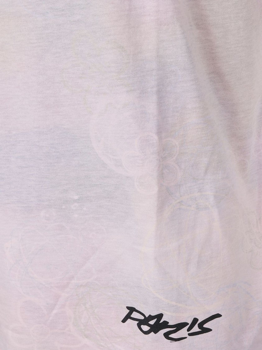 Kenzo Short-Sleeved Crew Neck Tee With Floral Pattern