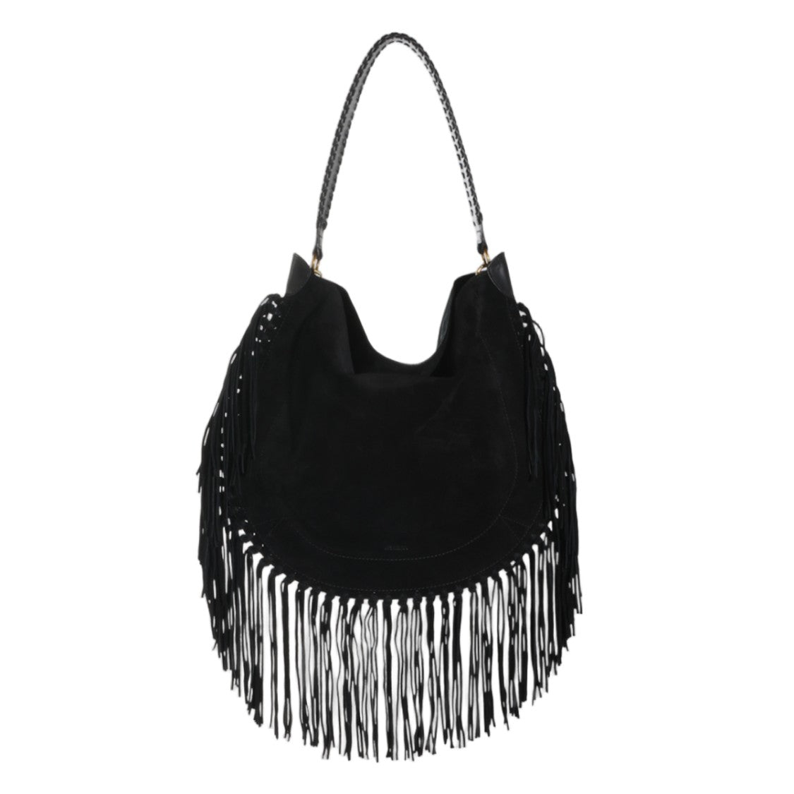 Isabel Marant Large Slouchy Bag With Fringe Detailing And Braided Handle