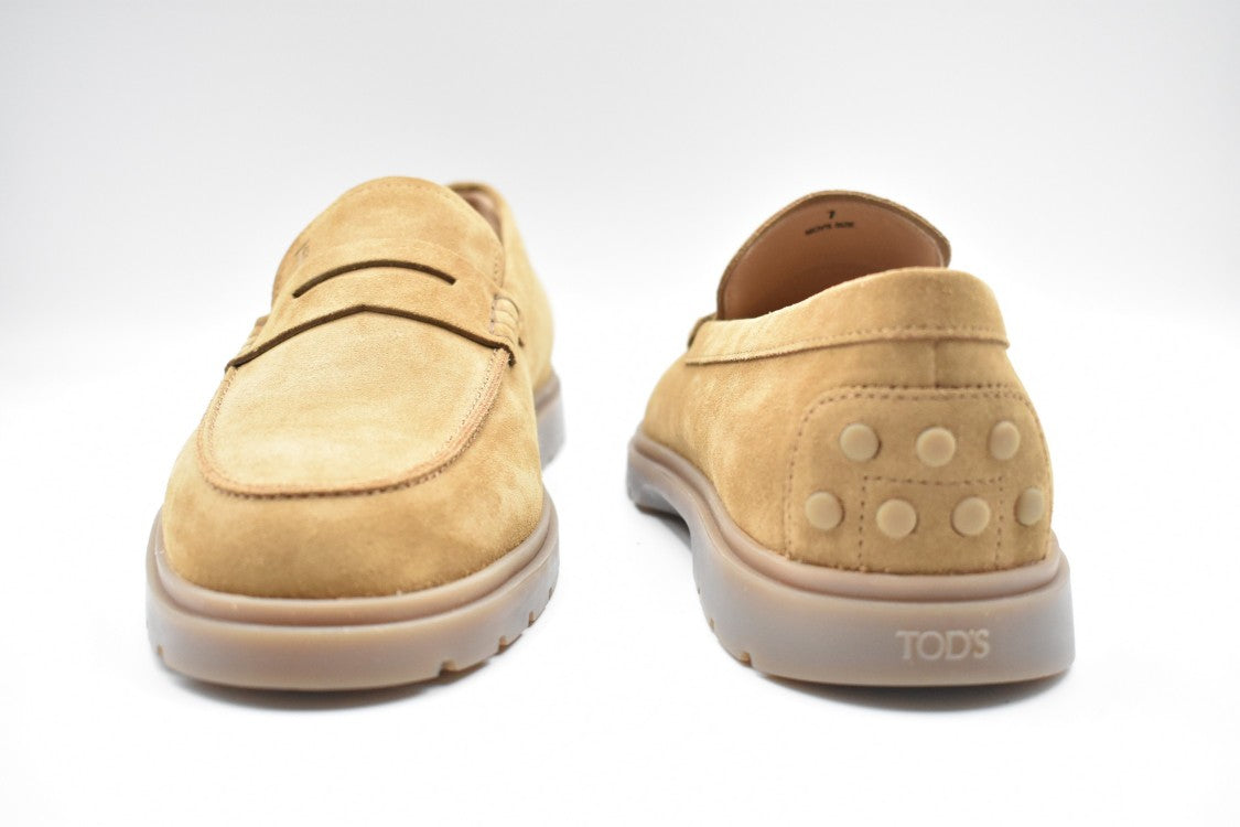 Tod's Laced Suede Flat Shoes