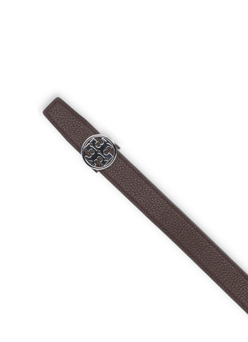 Tory Burch Brown Miller Reversible Leather Belt
