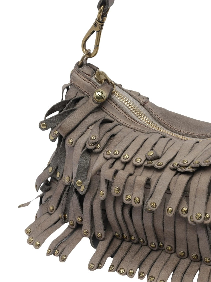 Campomaggi Natalia Layered Fringe Leather Shoulder Bag