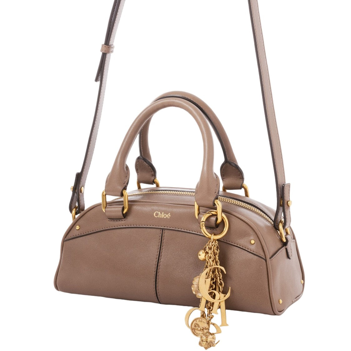 Chloé Structured Handbag In Soft Beige Calf Leather