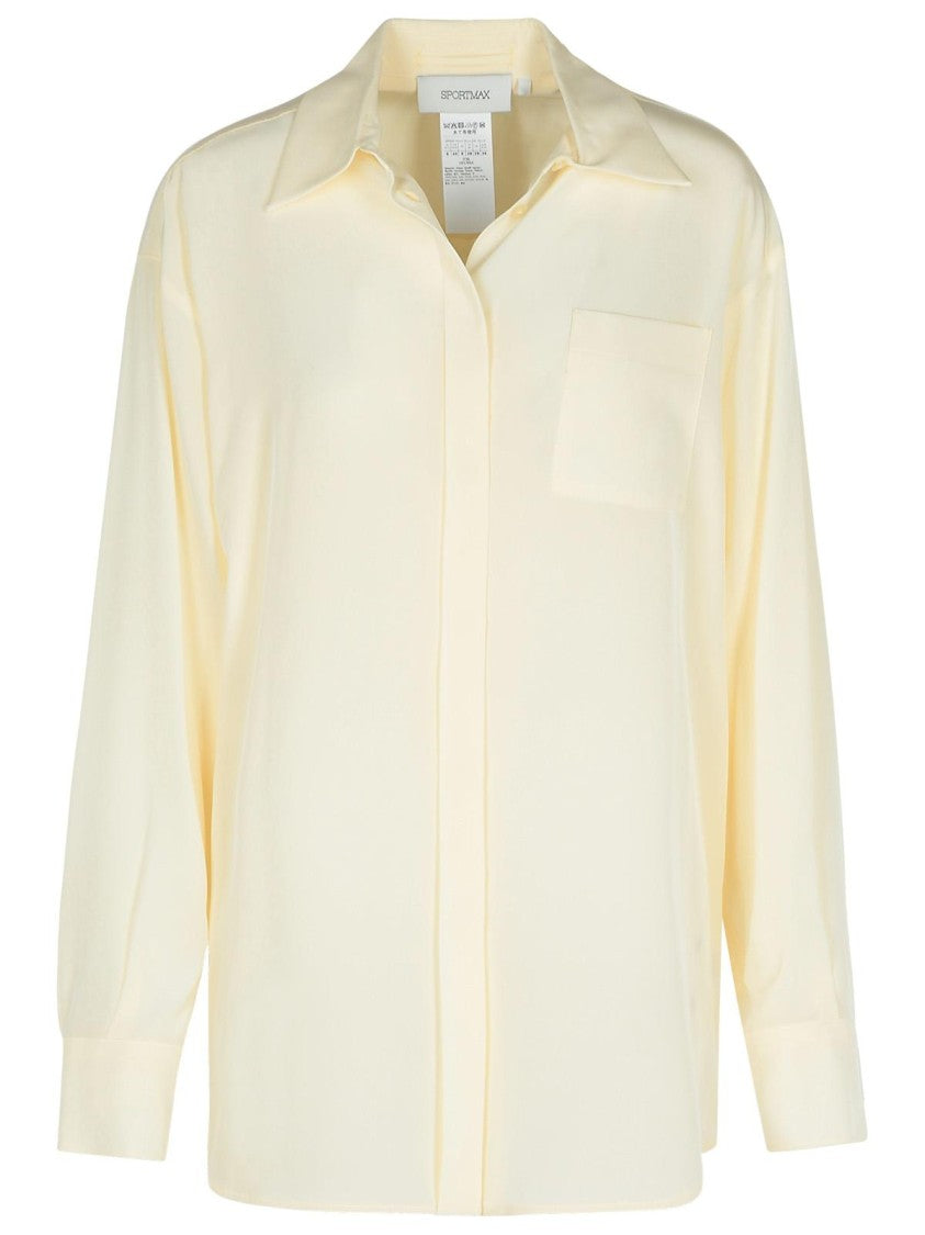 Sportmax Tonale' Ivory Silk Shirt