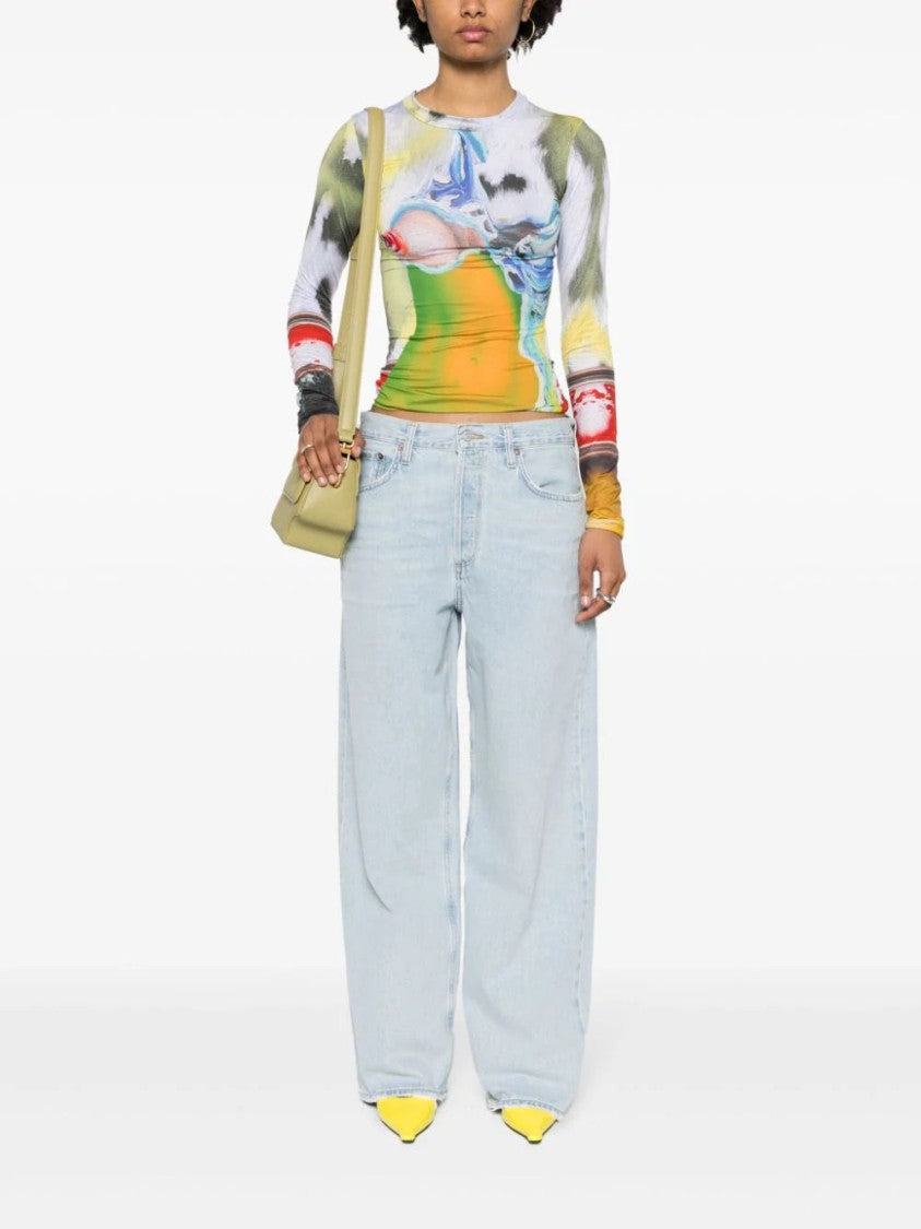 Agolde Low Slung Baggy Cotton Jeans