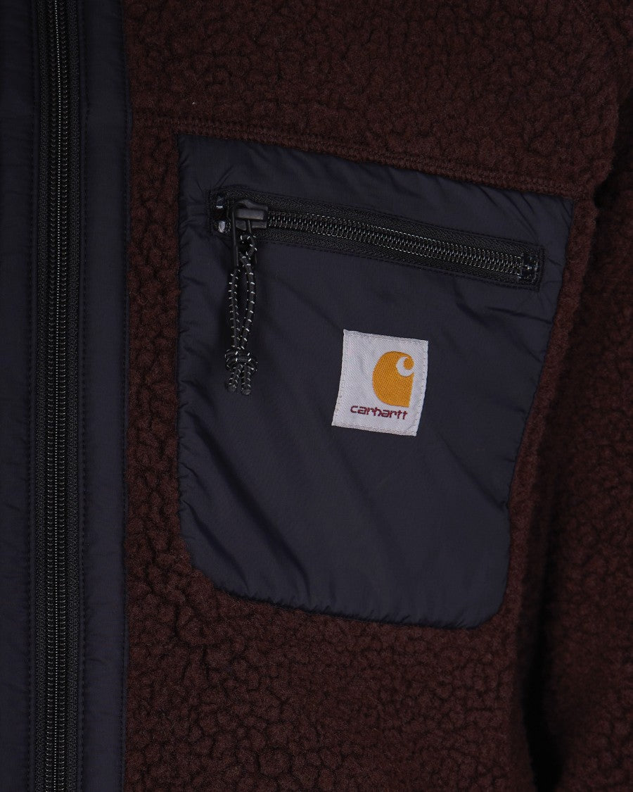 Carhartt Wip Palisander And Black Heavy Fleece Jacket