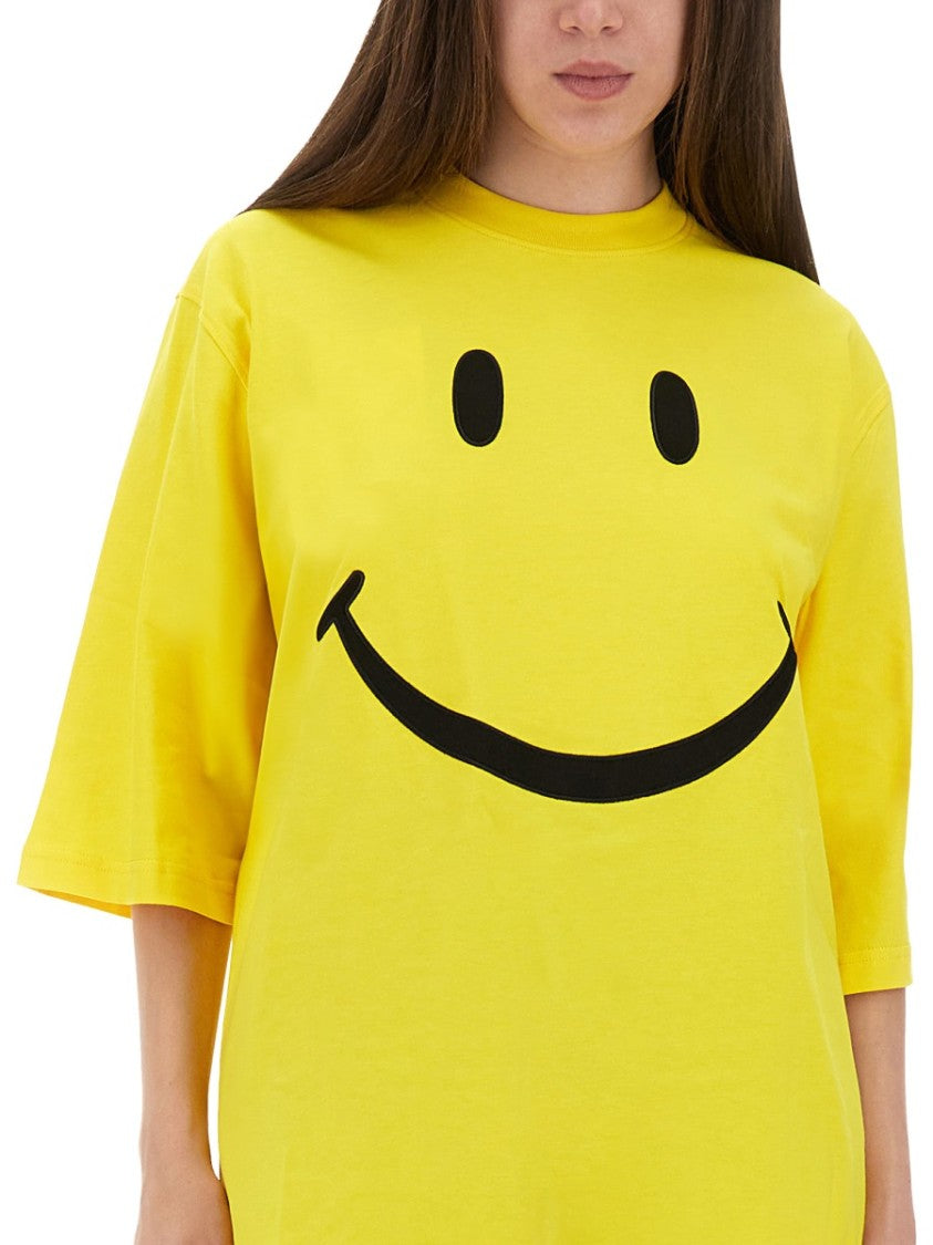 Moschino Relaxed Fit Cotton T-Shirt With Cheerful Graphic