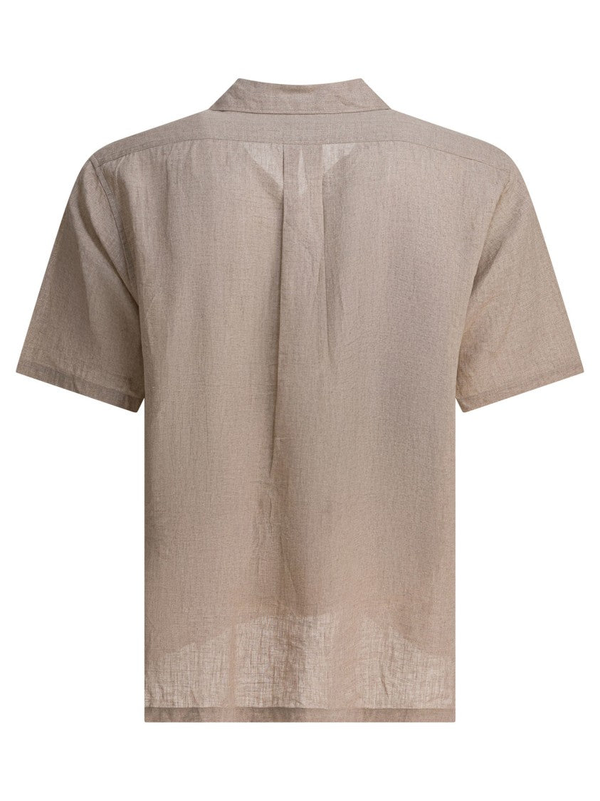 Nonnative Lightweight Linen Shirt With Classic Collar