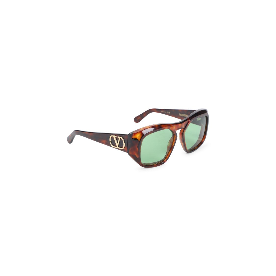 Valentino Garavani Oversized Tortoiseshell Frame Sunglasses