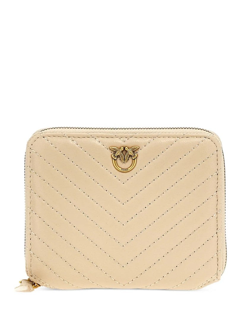 Pinko Quilted Leather Wallet