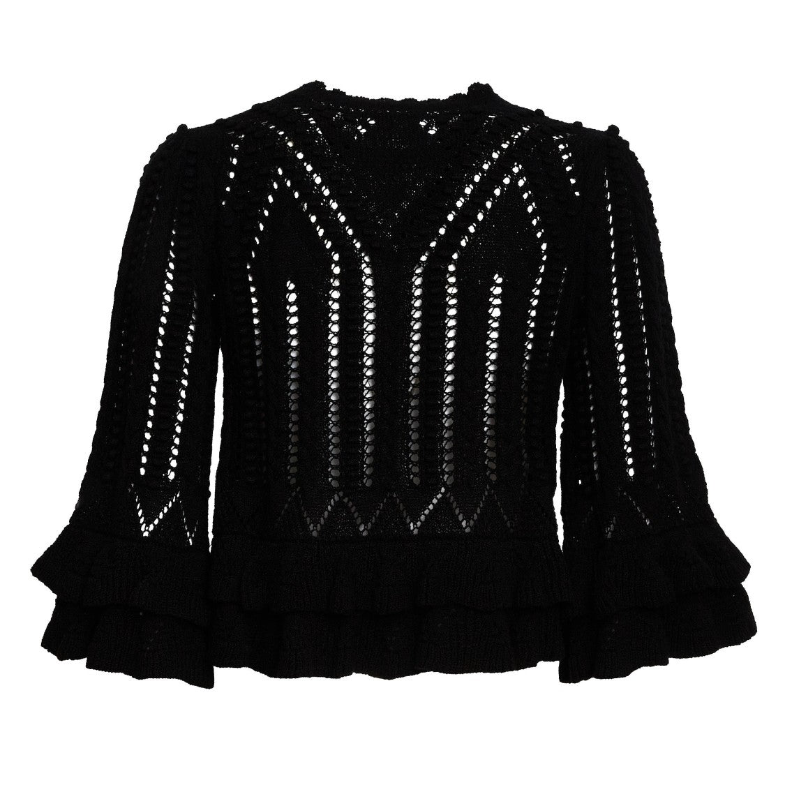 Isabel Marant Norma Frilly Open Work Sweater