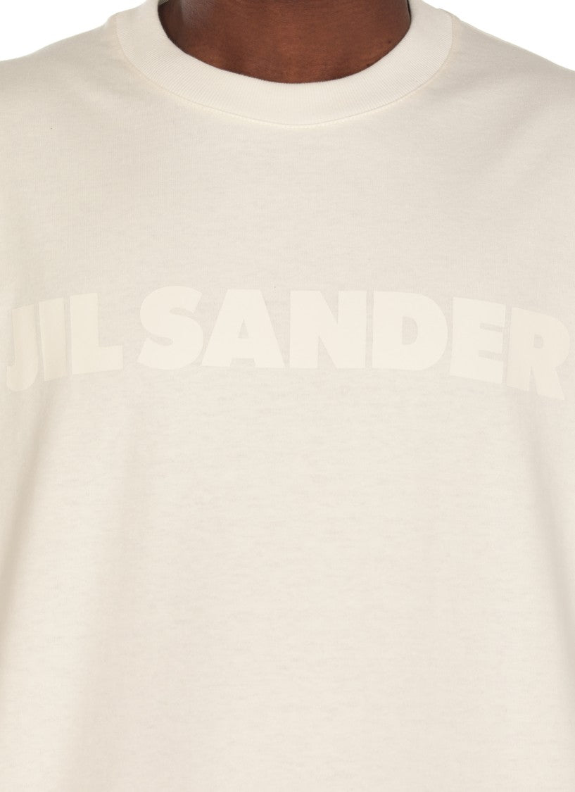 Jil Sander Ivory Cotton T-Shirt