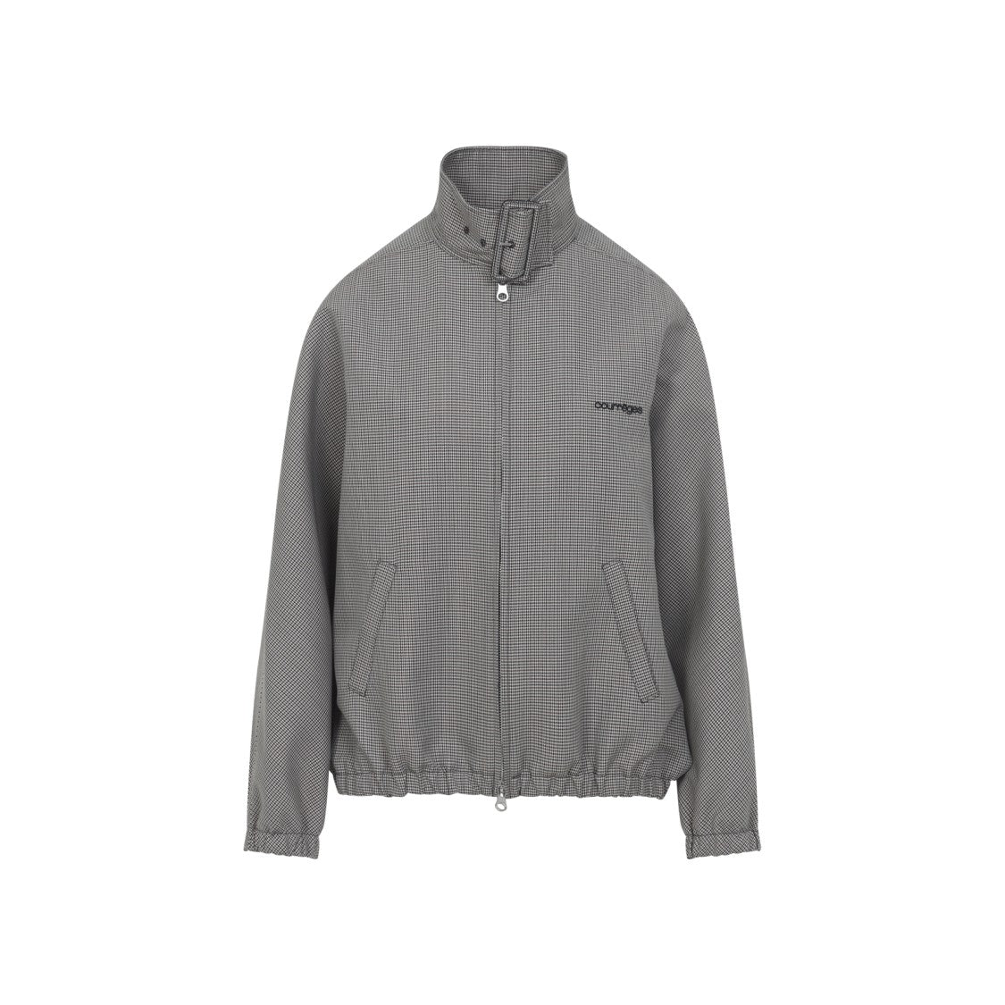 Courrèges Multicolour Wool Blend Jacket With High Collar