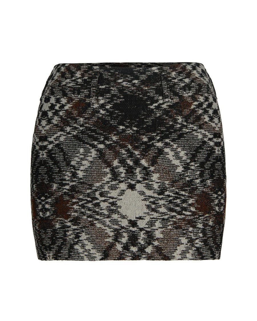 Missoni Black/Brown Jacquard Miniskirt