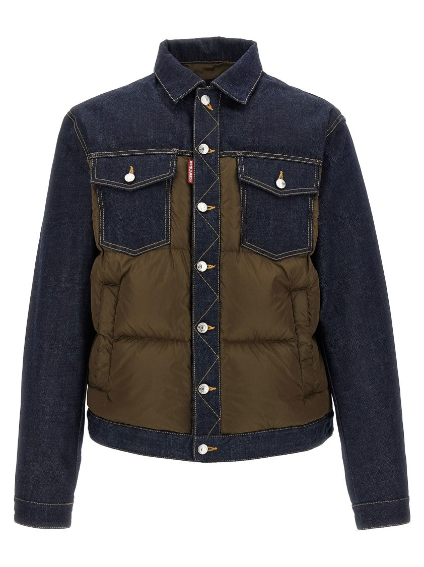 Dsquared2 Hybrid Puffer-Jeans Jacket