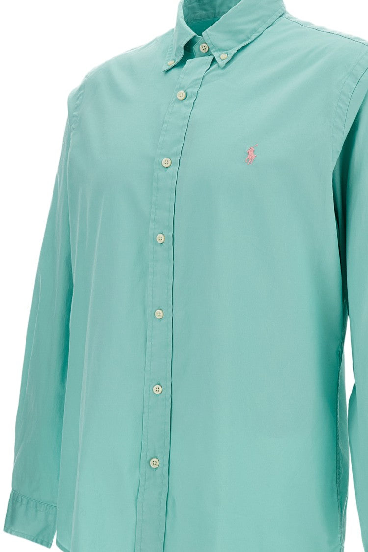 Polo Ralph Lauren Ultralight Cotton Twill Shirt With Iconic Pony Logo