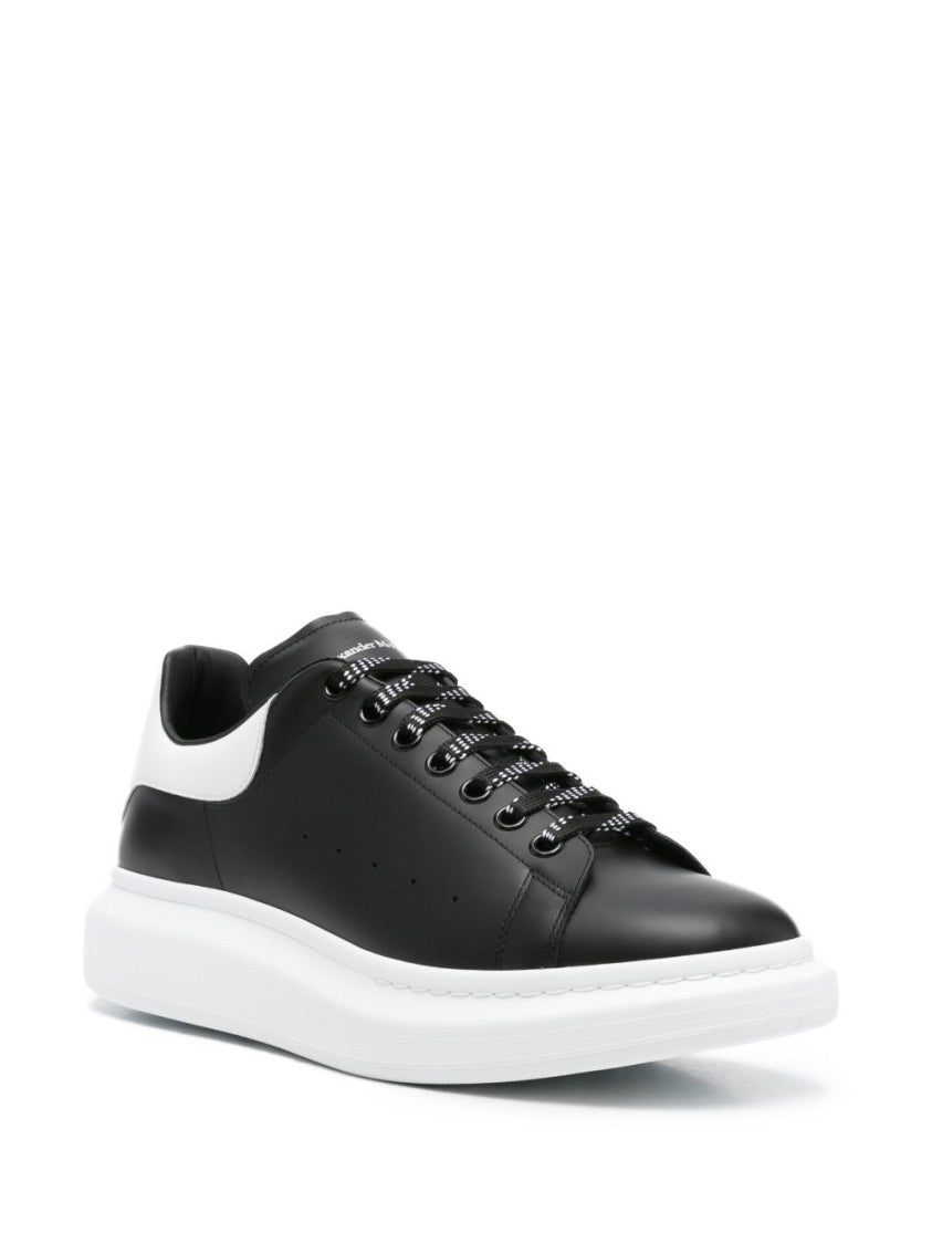 Alexander Mcqueen Oversized Black Leather Sneakers