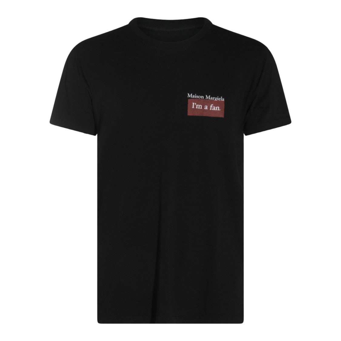 Maison Margiela Black T-Shirt With Maison Margiela Patch