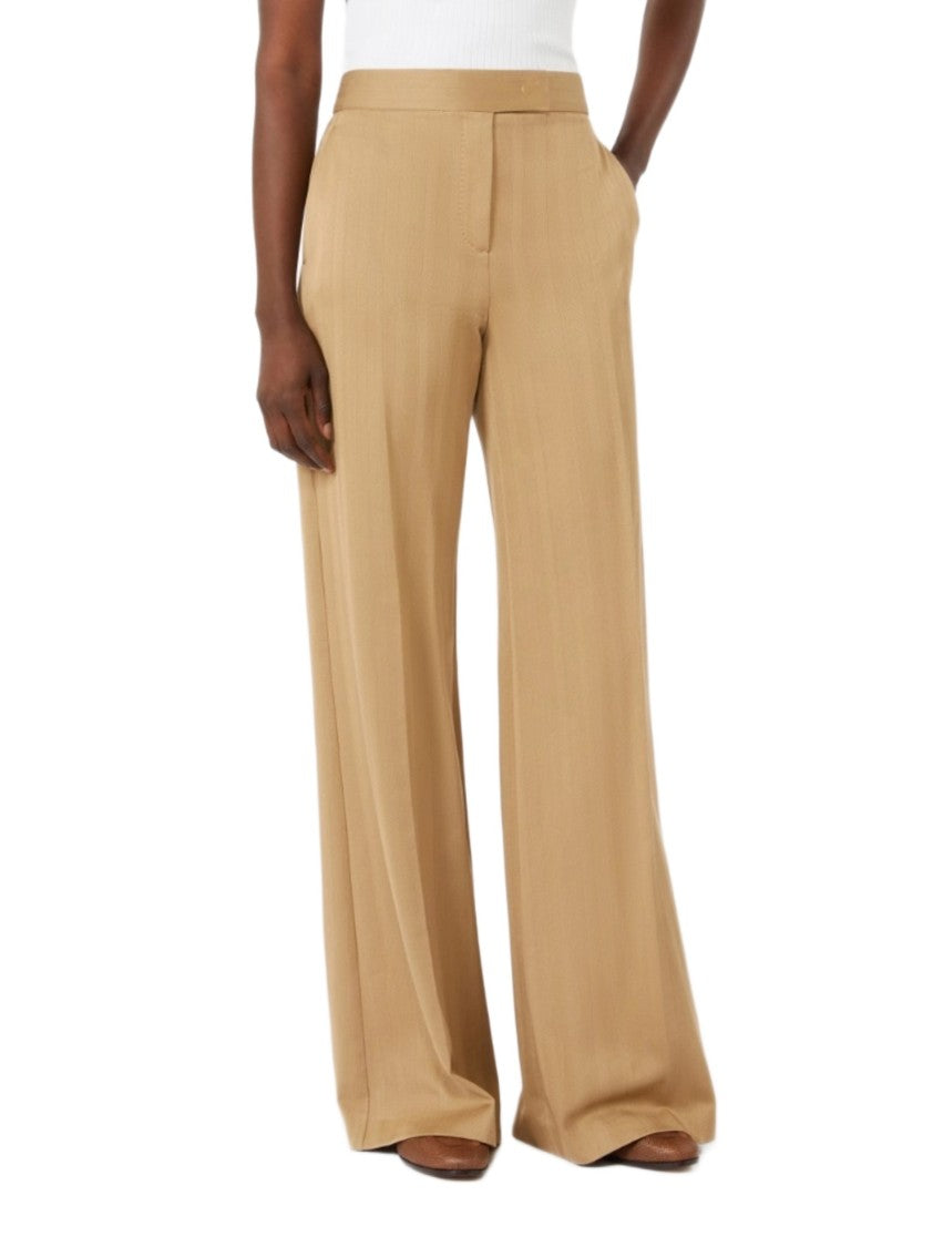 Max Mara Logo Cotton Trousers