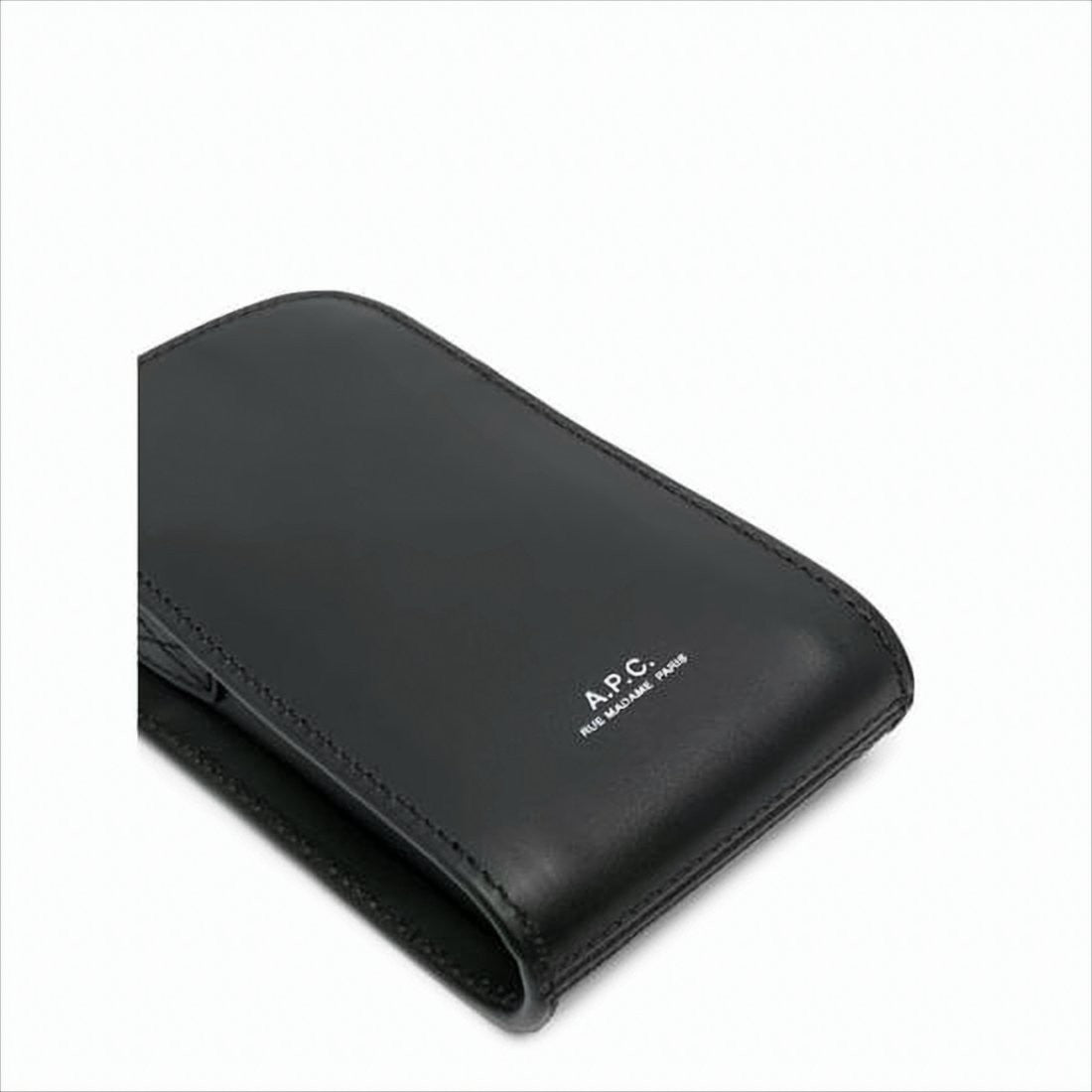 A.P.C. Rectangular Cowhide Leather Crossbody Bag