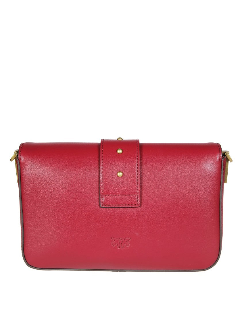 Pinko Classic Slouchy Handbag With Metallic Chain Strap