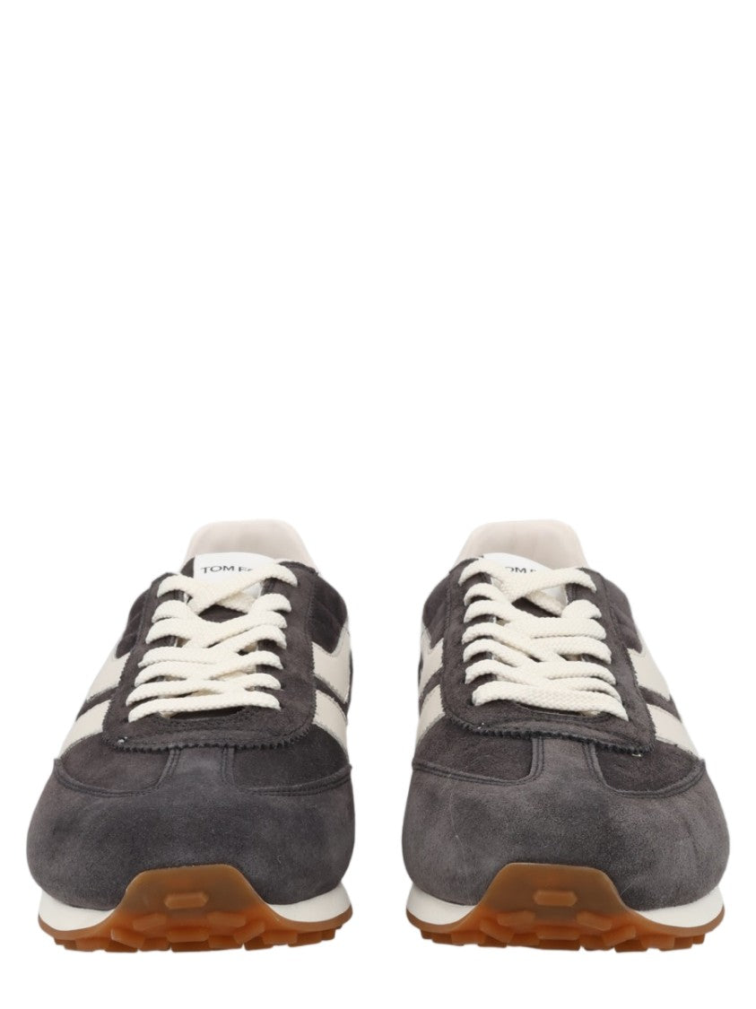 Tom Ford Mick Low-Top Suede Calf Leather Sneakers