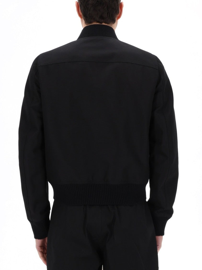 Rick Owens Heizer Flight Cropped Black Jacket