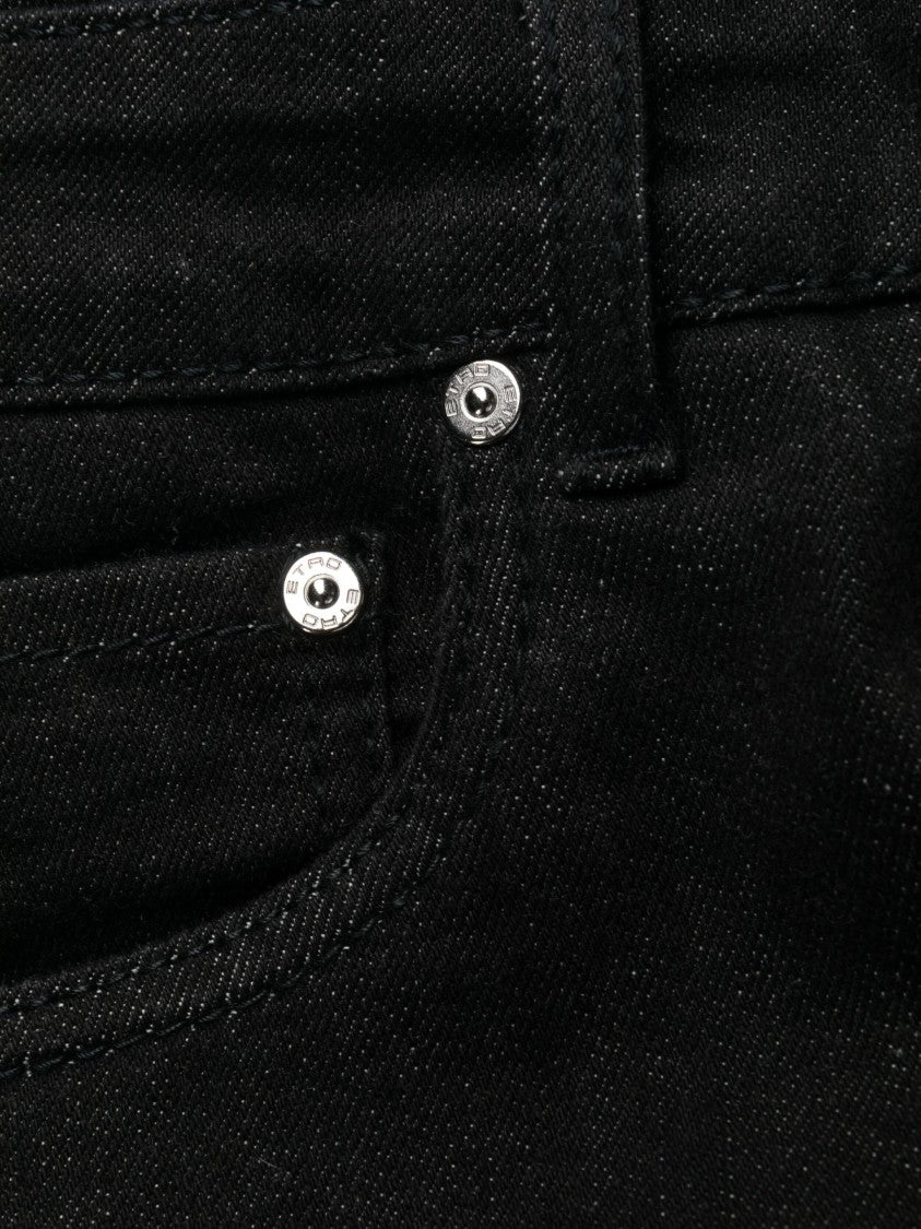 Etro Straight Jeans With Classic Five-Pocket Design