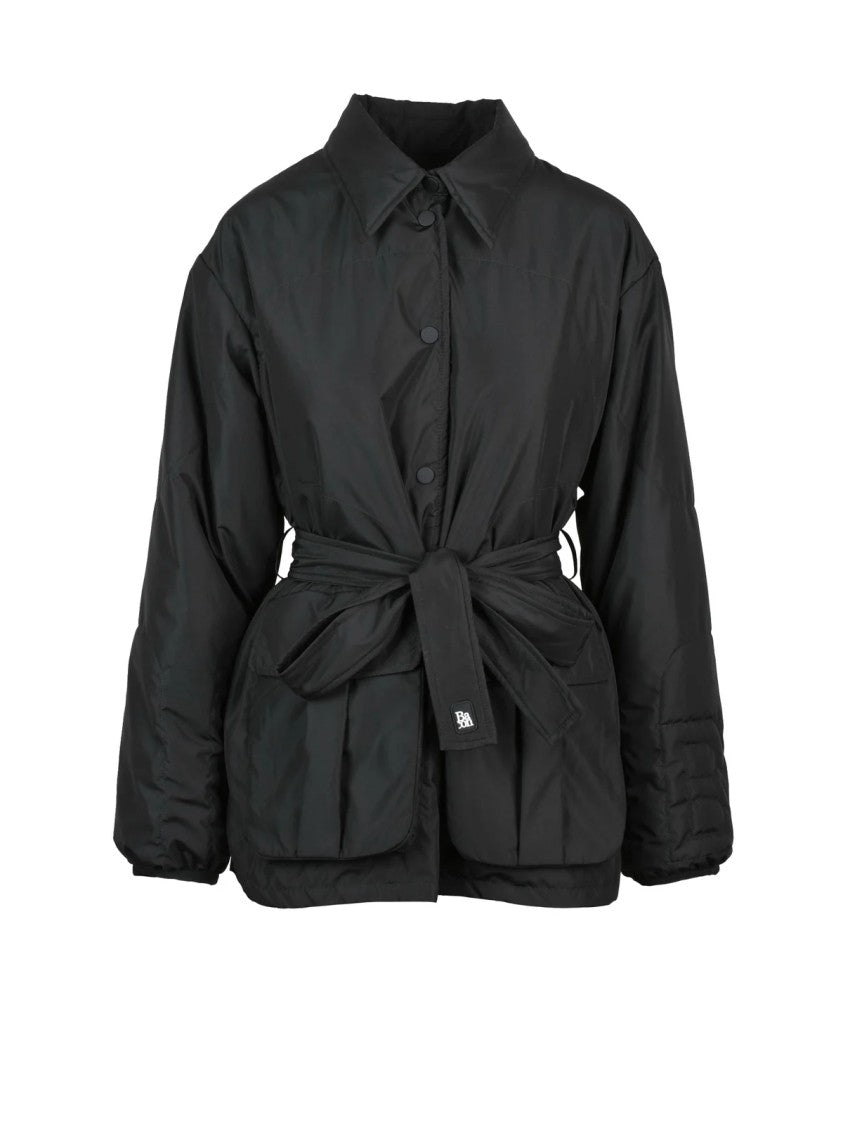 Bacon Black Polyester Claude Coat