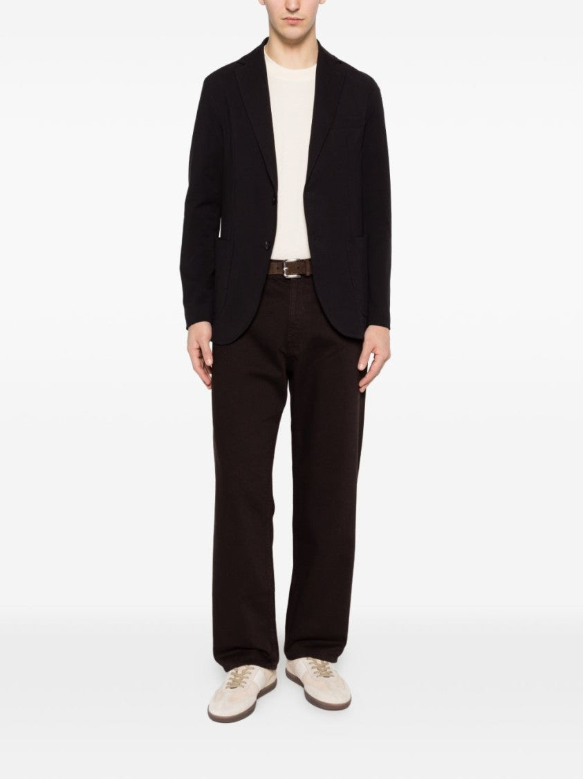 Circolo 1901 Tailored Black Blazer With Two-Button Fastening And Notched Lapels