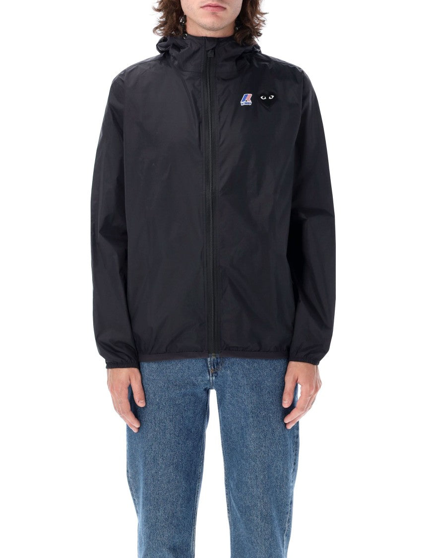 Comme Des Garçons Lightweight Full-Zip Jacket With Heart Motif
