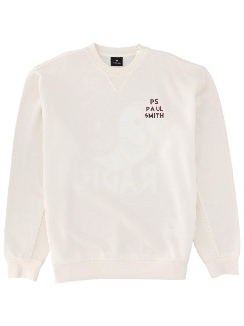 Ps Paul Smith Relaxed Fit Oversized Graphic Print Organic Cotton Sweatshirt