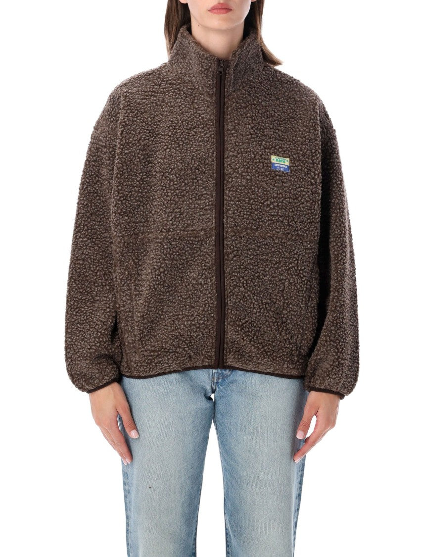 American Vintage Hok Town Pile High-Collar Oversized Fleece Jacket