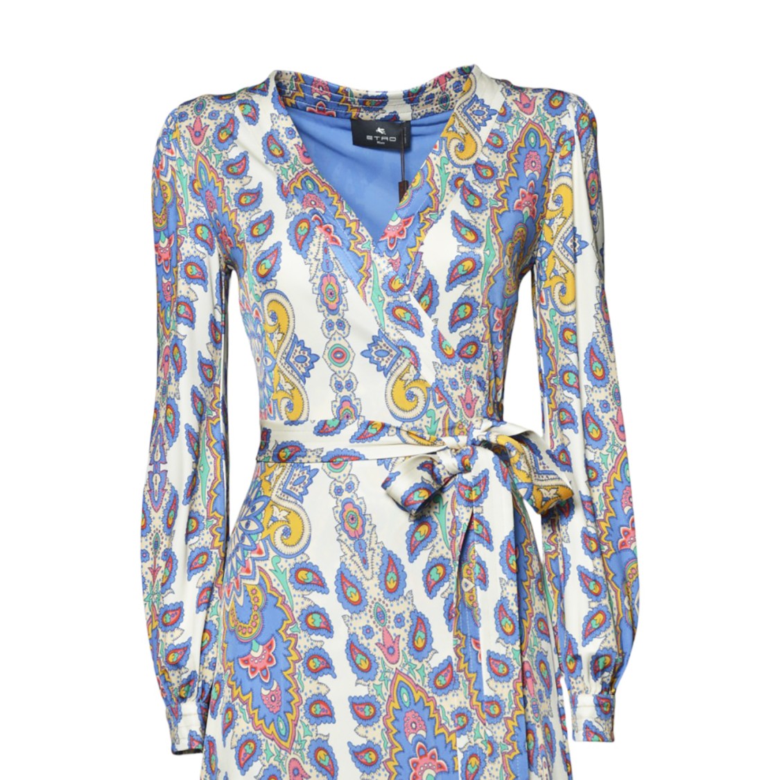 Etro Cream Viscose Midi Dress