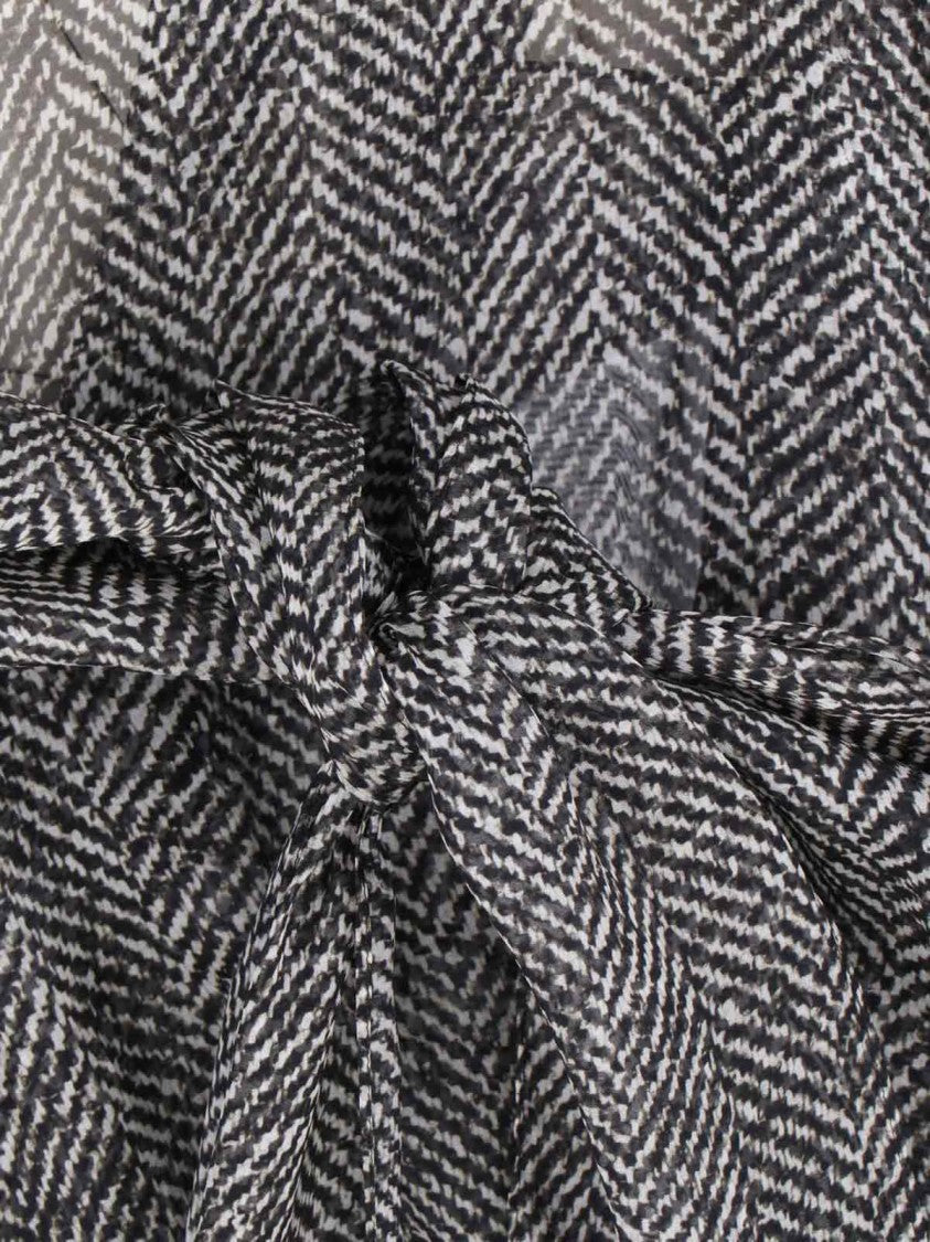 Dolce & Gabbana Silk Chiffon Shirt – Black