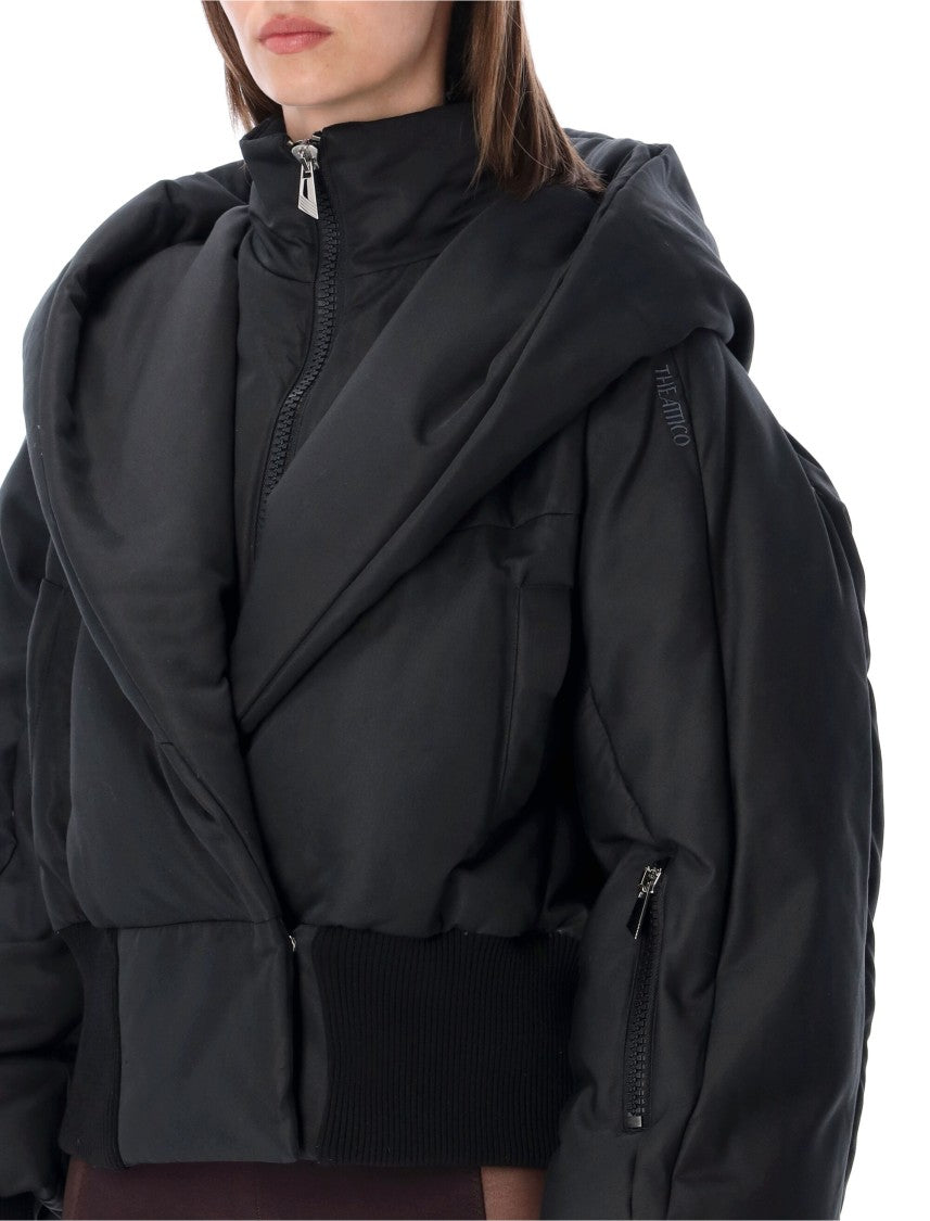 The Attico Cotton-Blend Puffer Bomber Jacket