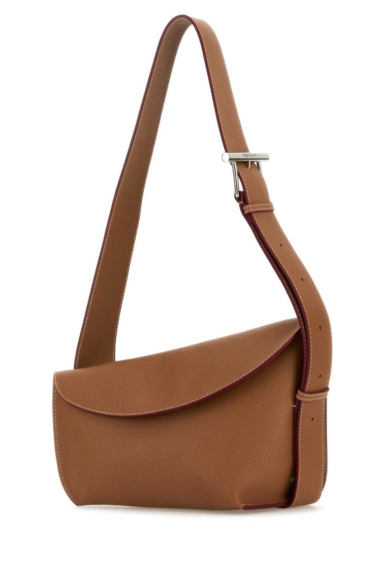 Alexander Mcqueen Caramel Large Sling T-Bar Crossbody Bag