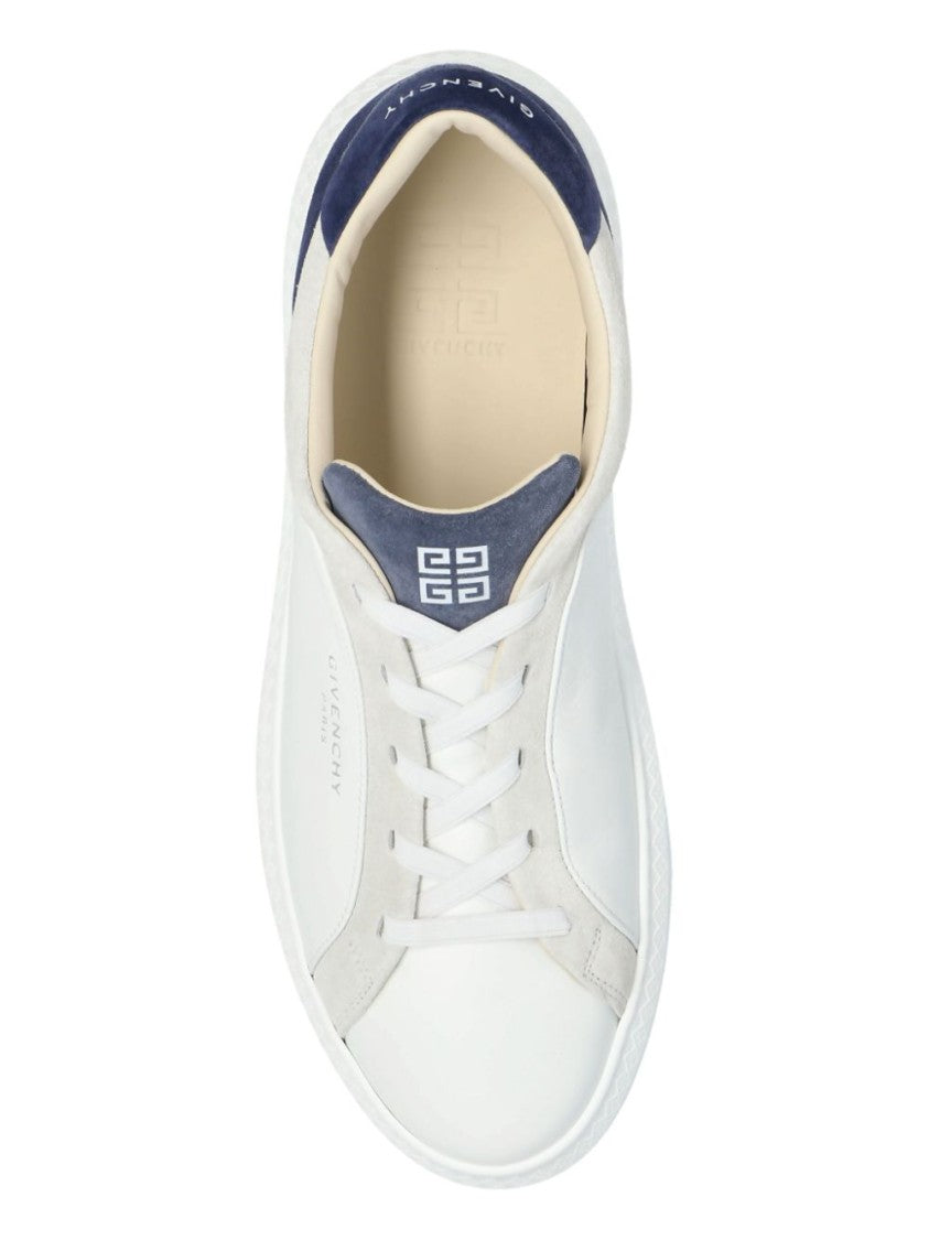 Givenchy Low-Top Sneakers In Smooth Lambskin And Suede