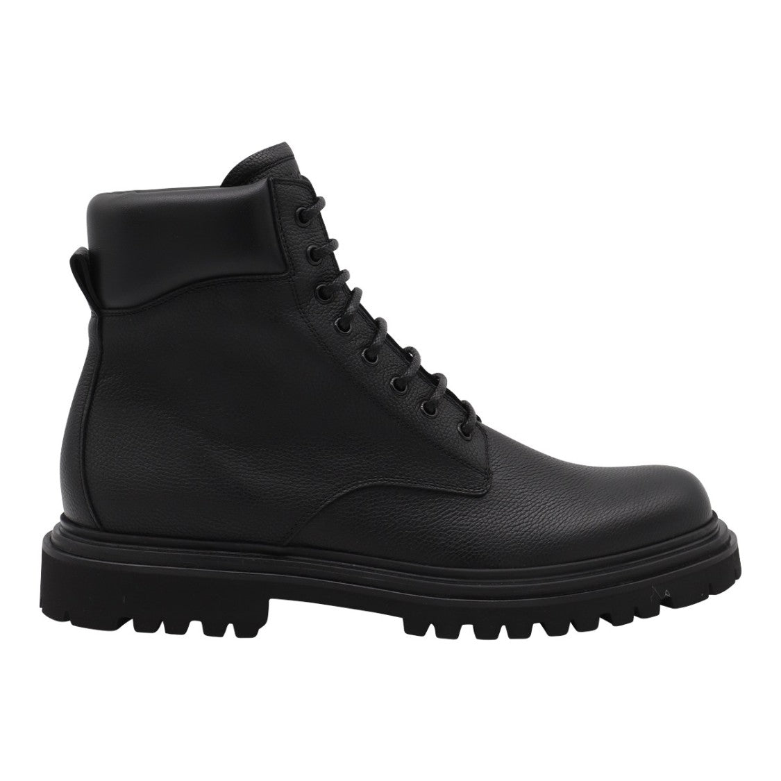 Dolce & Gabbana High-Top Lace-Up Boots With Rugged Sole
