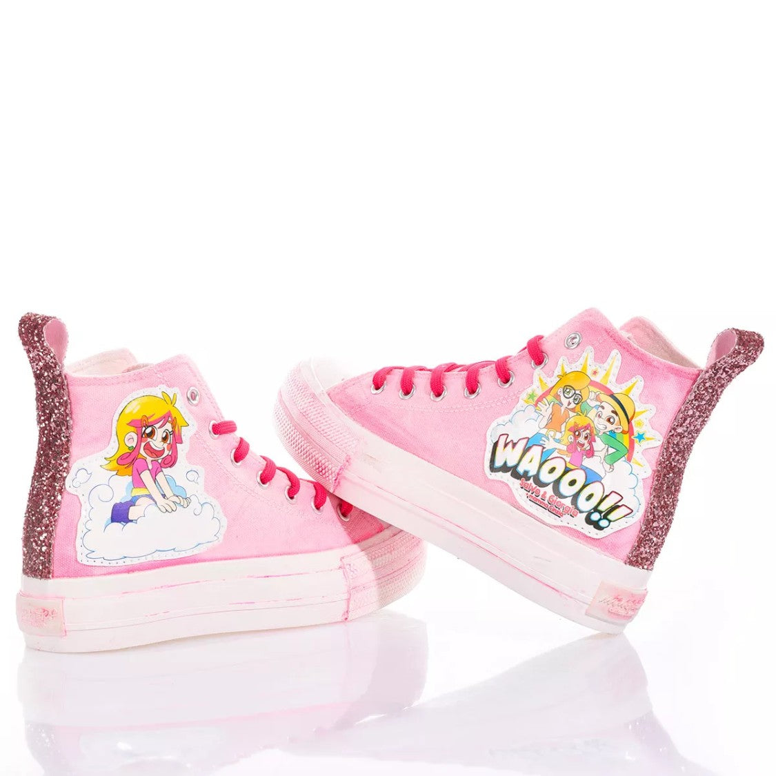 Mimanera Airlines Platform Pink Sneaker