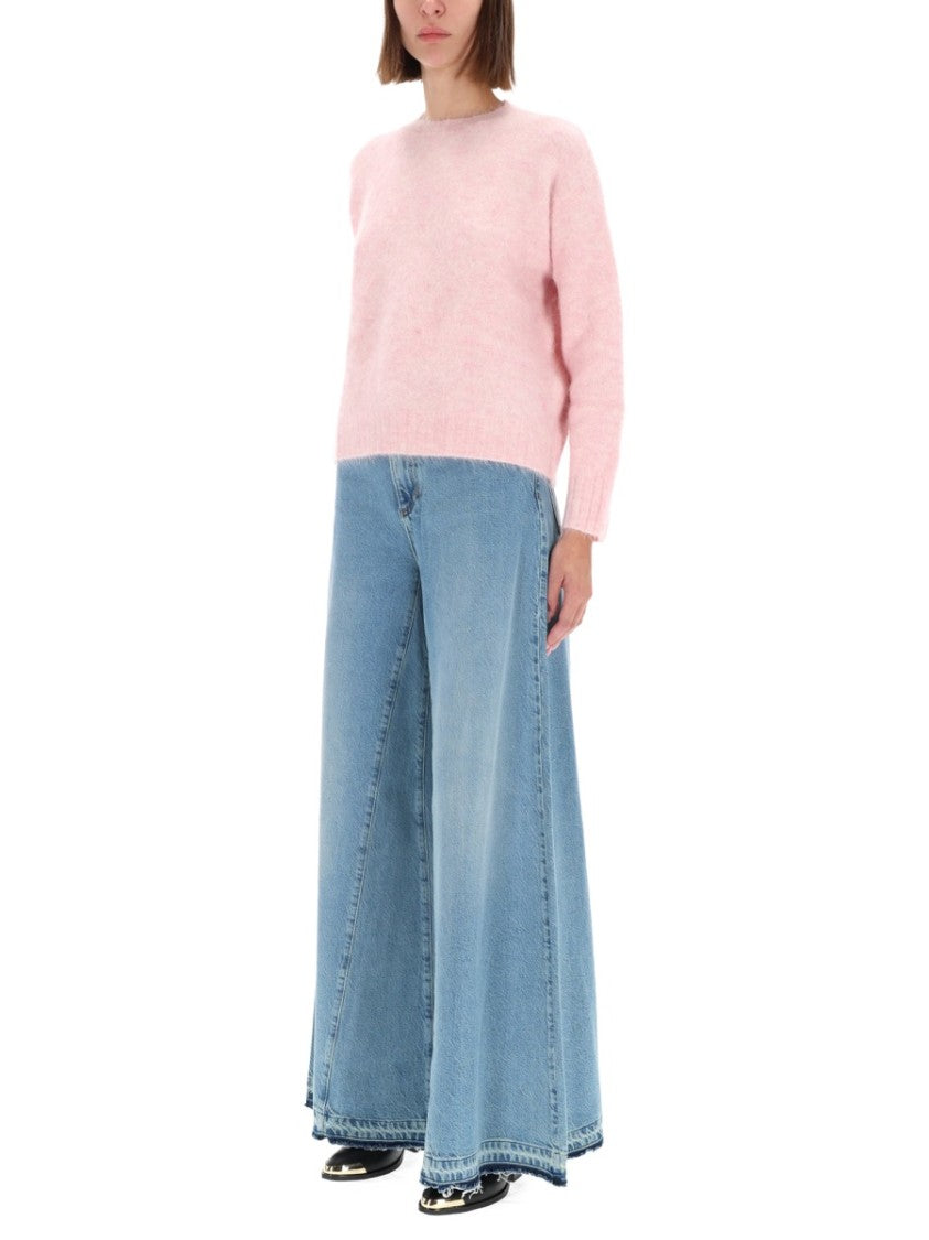 Amish Colette Rinse Wide-Leg Light Jeans