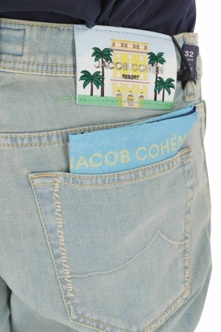Jacob Cohen Resort Sandblasted Stretch Denim Jeans