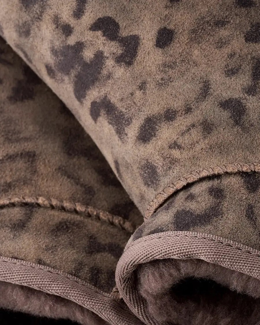 Ugg Spotted Animalier Classic Ultra Mini Shearling Ankle Boots