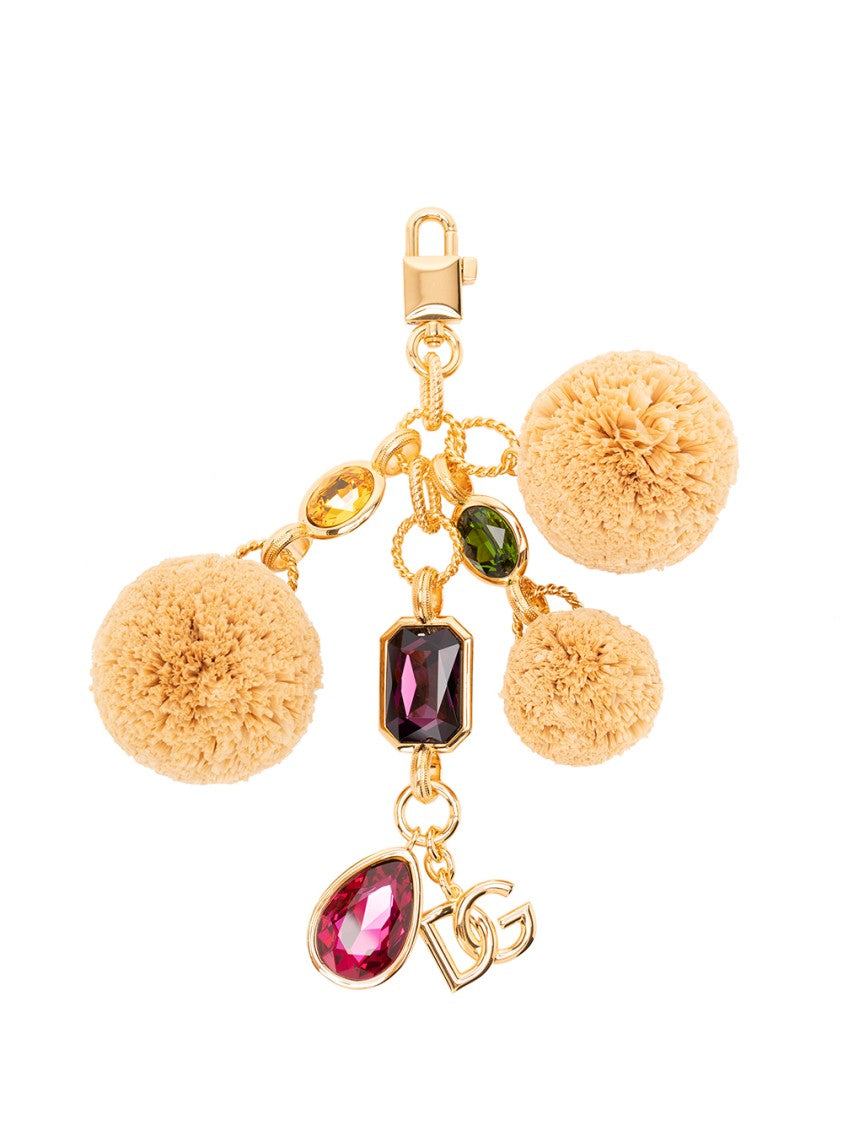 Dolce & Gabbana Polished Brass Key Ring
