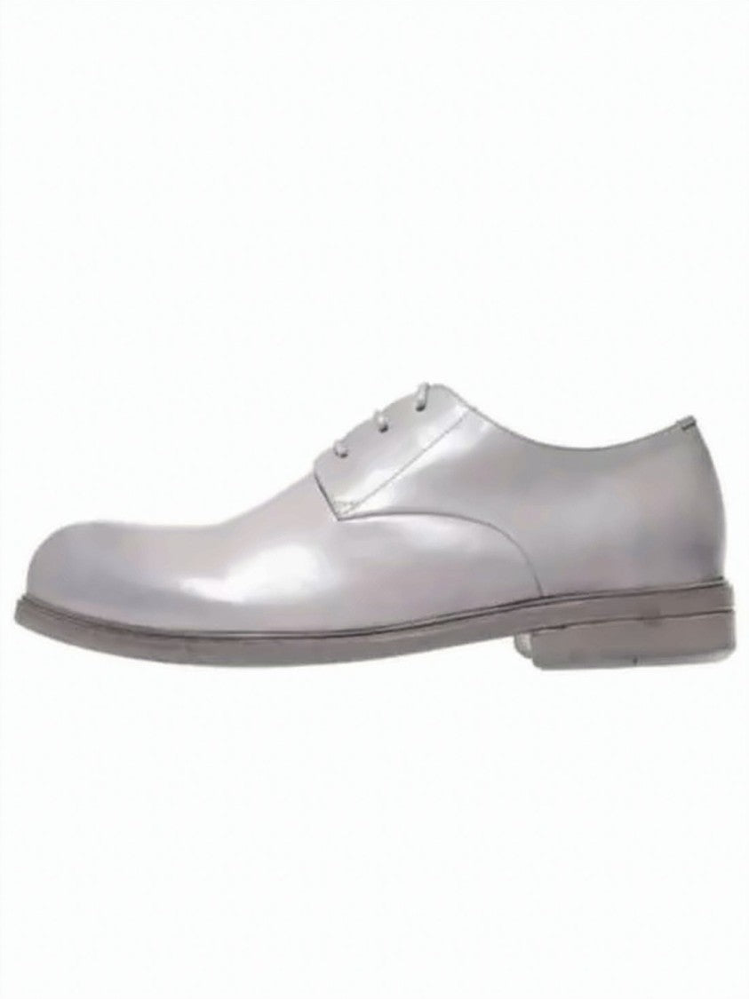 Marsèll Minimalist Grey Dress Shoes With Classic Lace-Up Closure