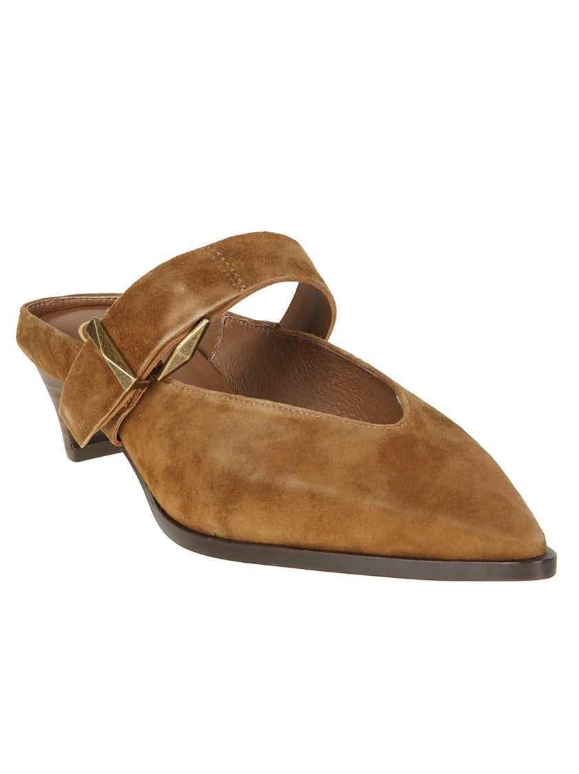 Ash Tessa Pointed Toe Suede Mules