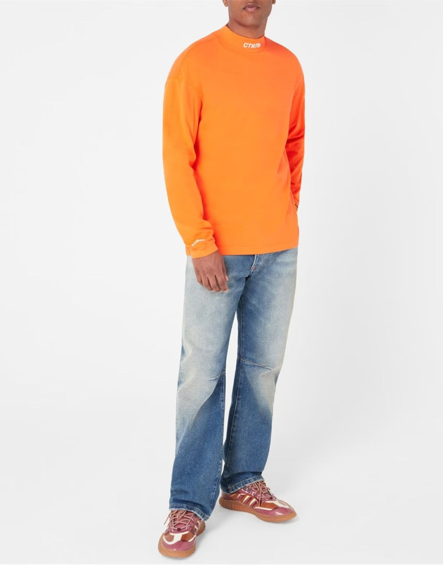Heron Preston Ctnmb Logo Turtleneck Sweatshirt