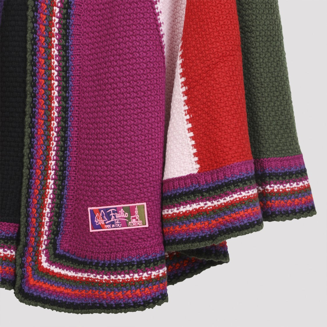 Pucci Multicolor Wool Cape